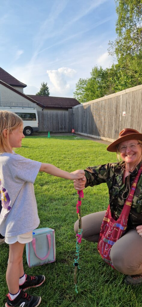 foraging with beaver colony 5